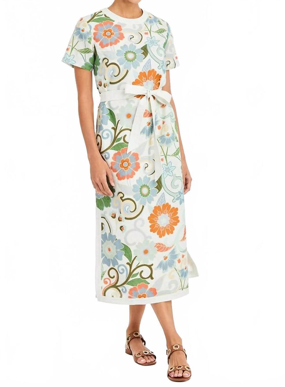 NEW MESTIZA NEW YORK deanna midi dress in groovy florals